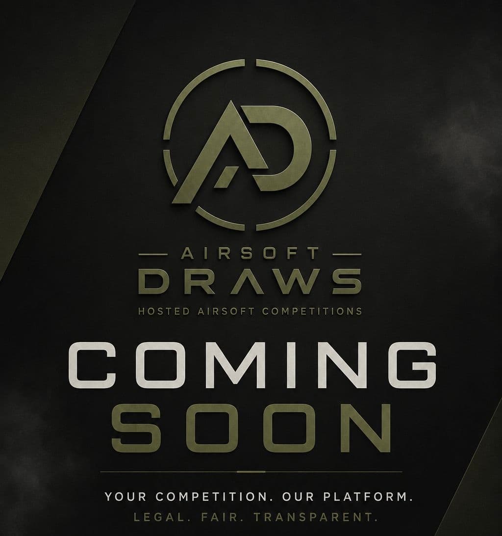Airsoft Draws Coming Soon Logo & Slogans
